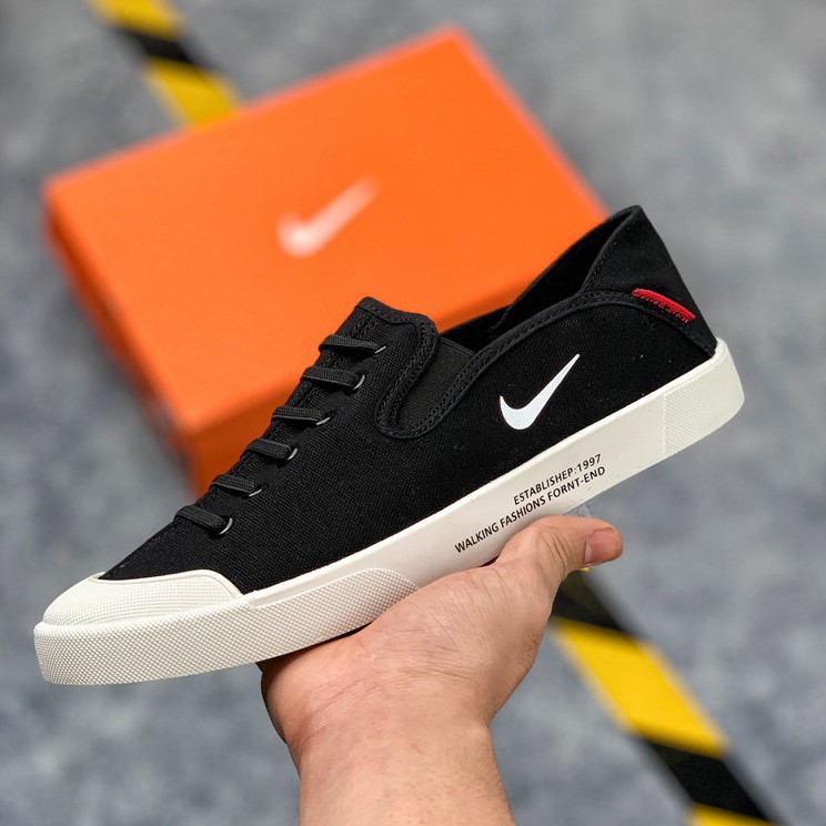100% Original Nike Air More Up tempo Black Slip On Shoes For Men | Shopee  Philippines