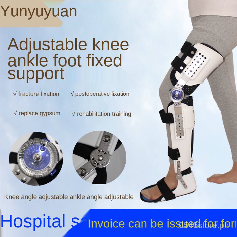 Fracture fixation splint joint brace support orthosisAdjustable Knee ...