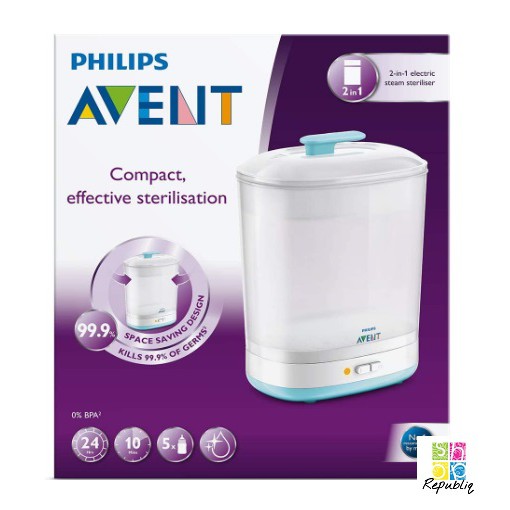 avent sterilizer 2 in 1