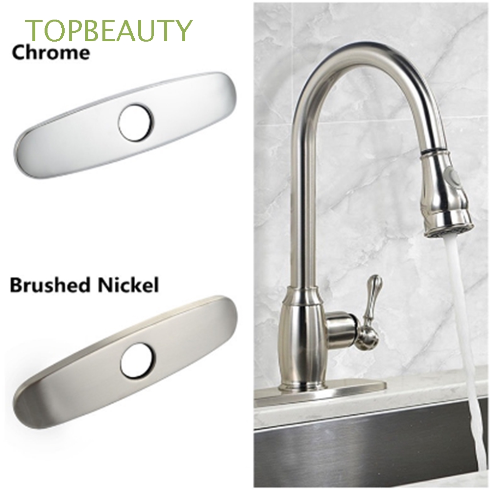 Kitchen Chrome Deck Brushed Nickel Faucet Hole Cover Shopee
