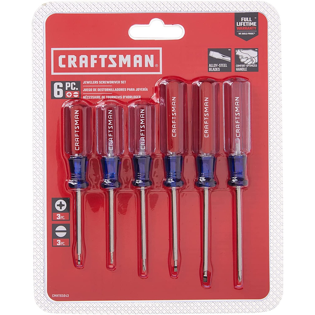 CRAFTSMAN Small Screwdiver Set, 6Piece Jewelers Set (CMHT65043