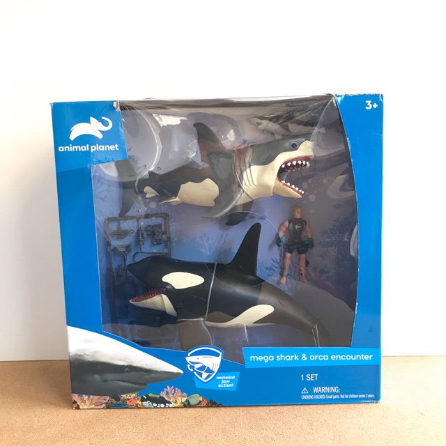 animal planet mega shark and orca encounter playset