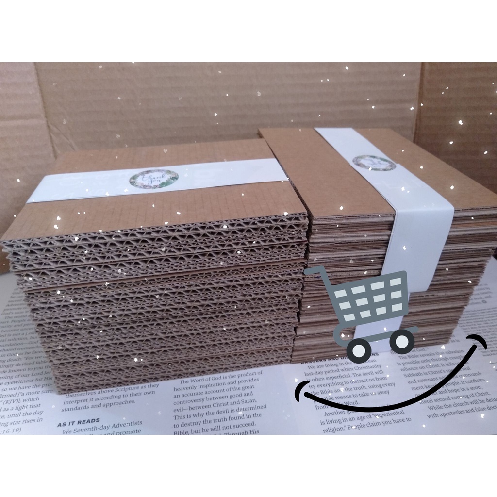 ONHAND 50pcs Precut Cardboard Carton Double Walled (Thin) Shopee