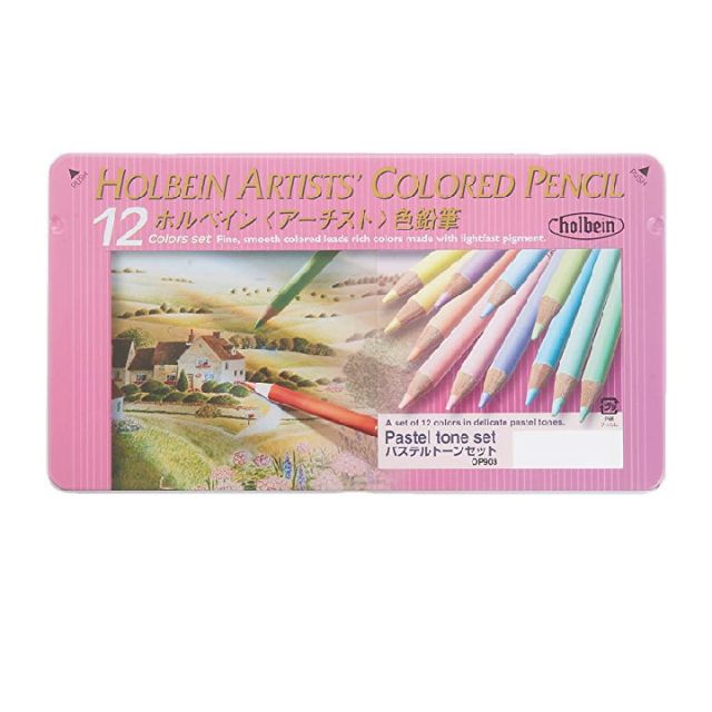Holbein Crayon De Couleur Artiste – Summer Green OP245, Pré-taillé, Qualité Professionnelle Pour Dessin Et Illustration