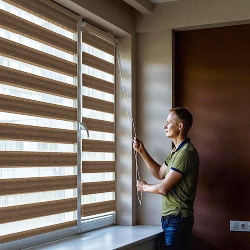 Multispecification blinds Korean combination zebra blinds living room