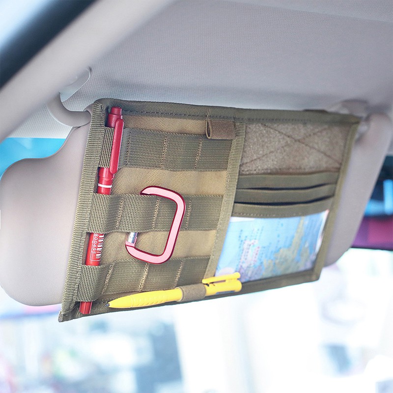 organizer visor molle tactical truck panel vehicle sun cd 1000d nylon board cqc pouch holder