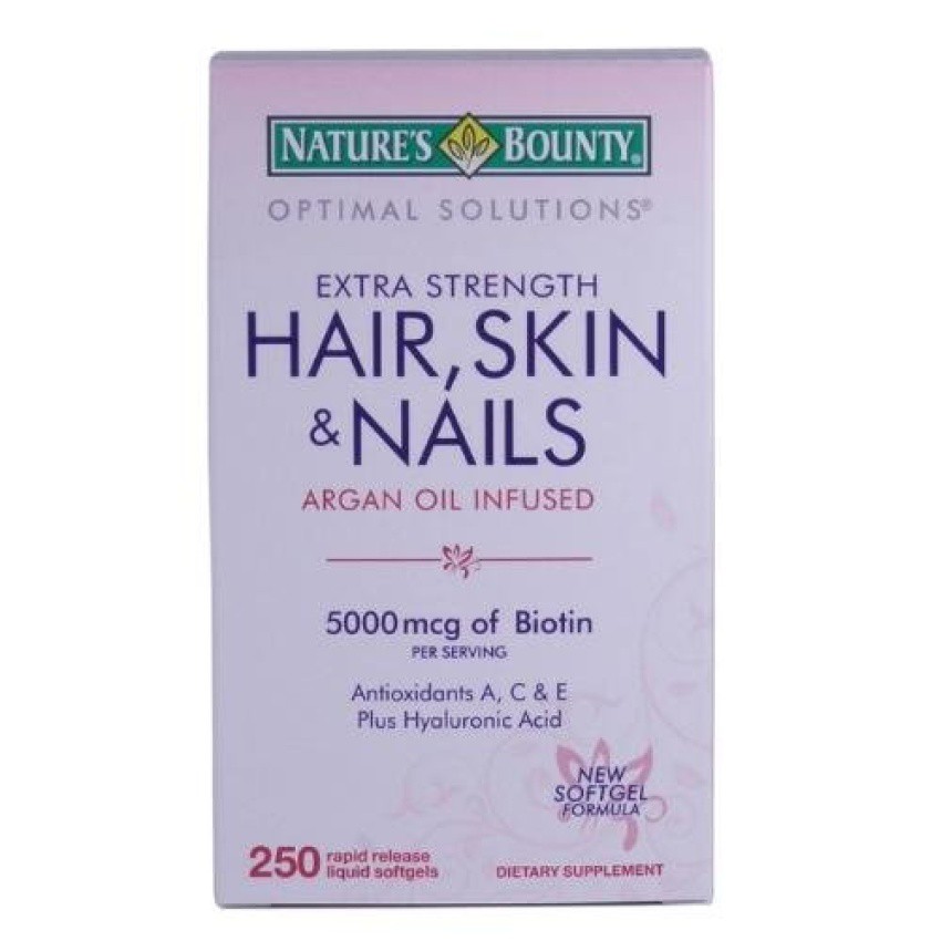 Nature S Bounty Extra Strength Hair Skin Nails 250 Softgels