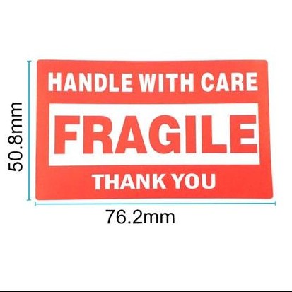 10pcs Fragile Handle With Care Stickers Packaging Label For Retailers Shopee Philippines