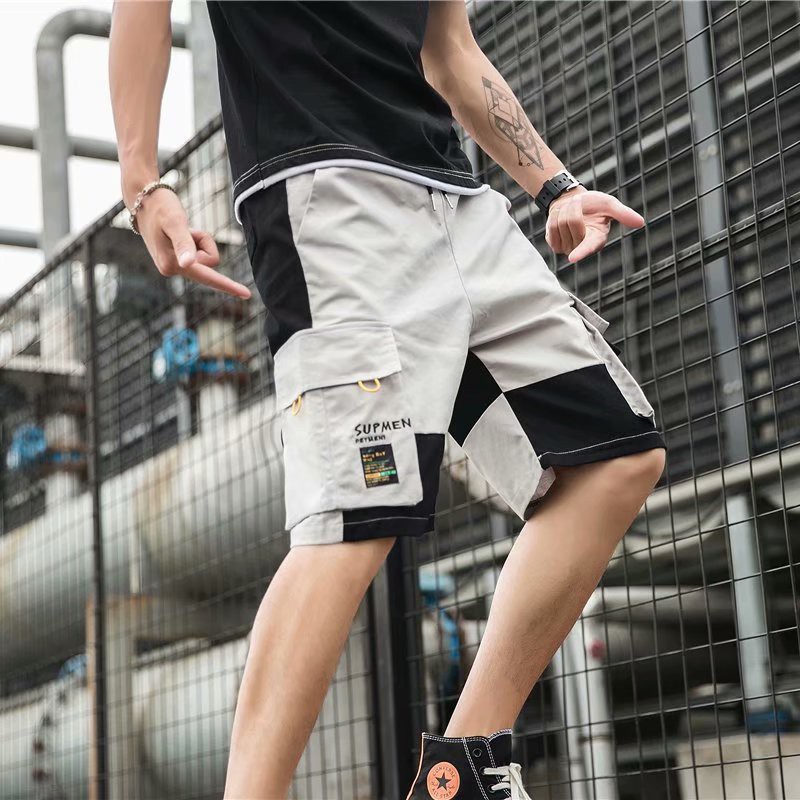mens cargo shorts with drawstring waist
