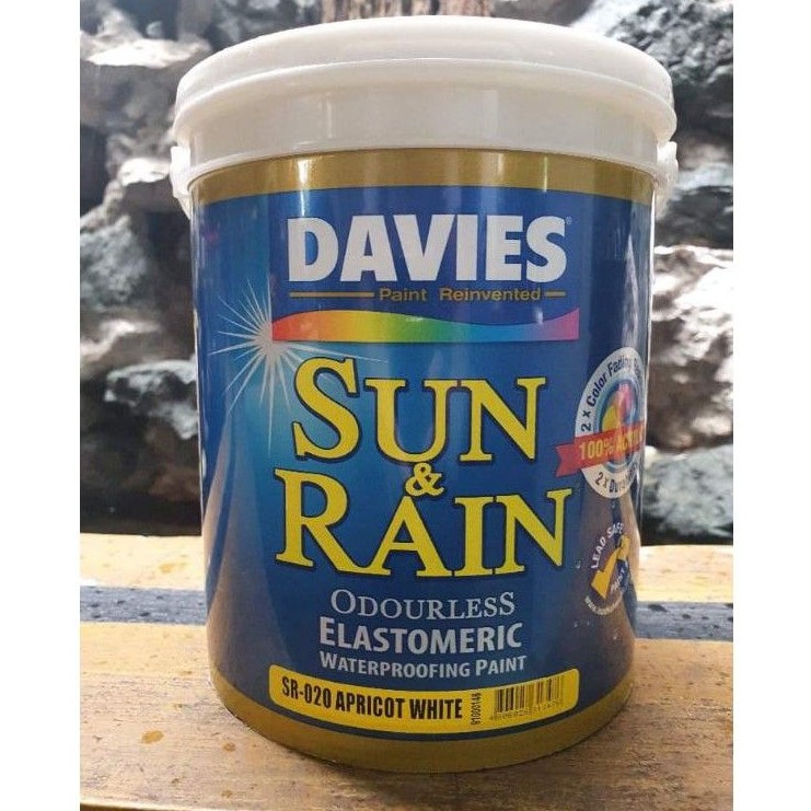 Sun & Rain SR020 Apricot White 4L Davies Sun And Rain Waterproofing