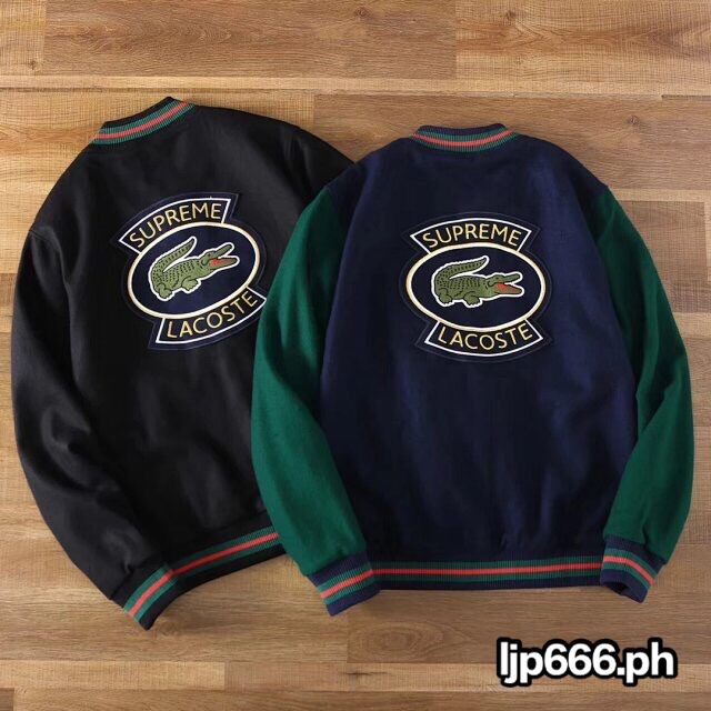 supreme lacoste varsity