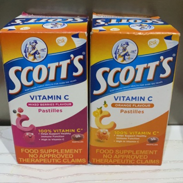 SCOTT'S VITAMIN C Pastilles Shopee Philippines