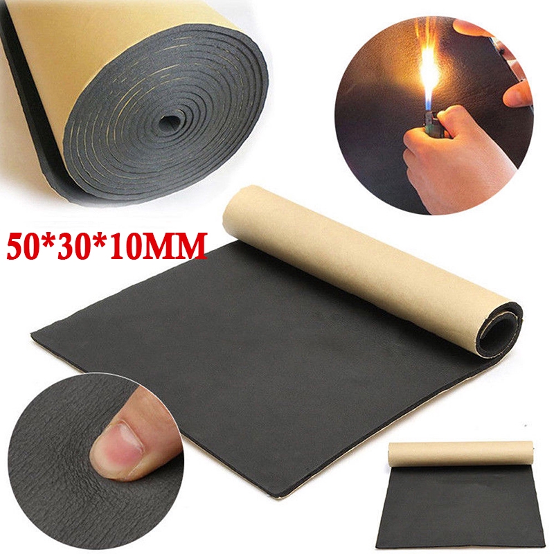 Self Adhesive Soundproof Cotton Rubber 30*50cm Deadening Insulation Durable 