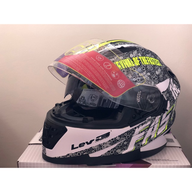 Full face dual visor lev 3 helmet (fast and furious) | Shopee Philippines