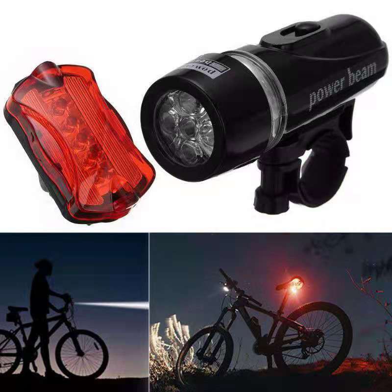 Details about   2Pcs Bicycle LED Light Front Tail Cycling Warning Lamp 3 Lighting Modes White 