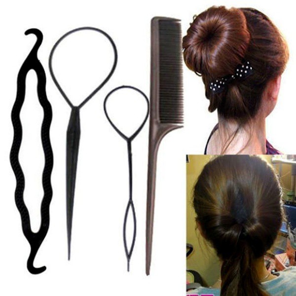 4PC DIY Hair Fixing Tool Home Self Hairdo 5009 | Shopee Philippines