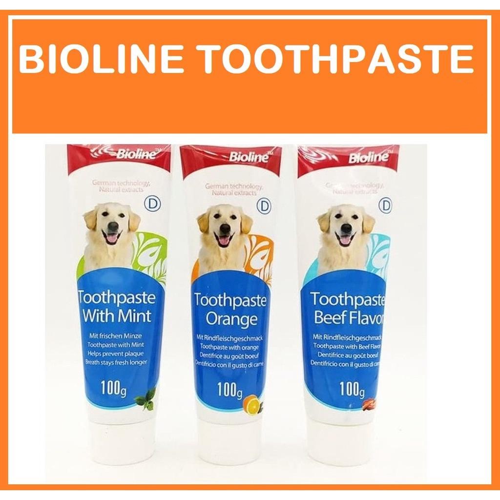 Bioline Dental Care Single Toothpaste 100g Pet Dog Toothpaste ( Mint