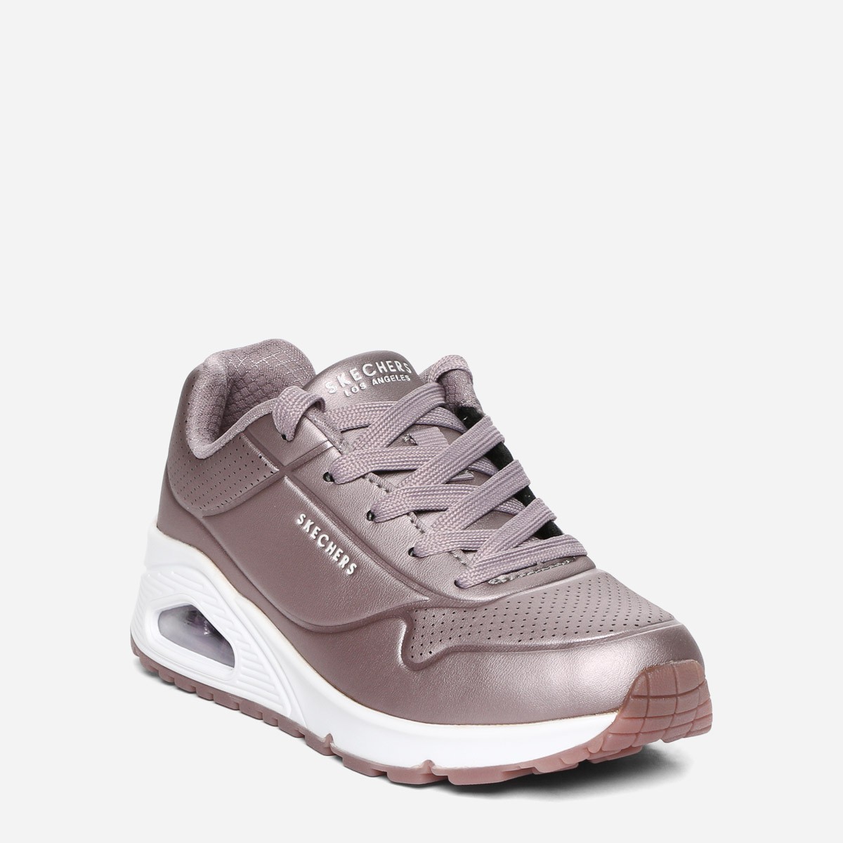 sketchers black and rose gold
