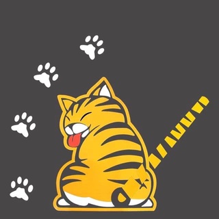 1Pcs Cartoon Funny Cat Moving Tail Car Stickers Car Window Wiper Decals P203 tiktok