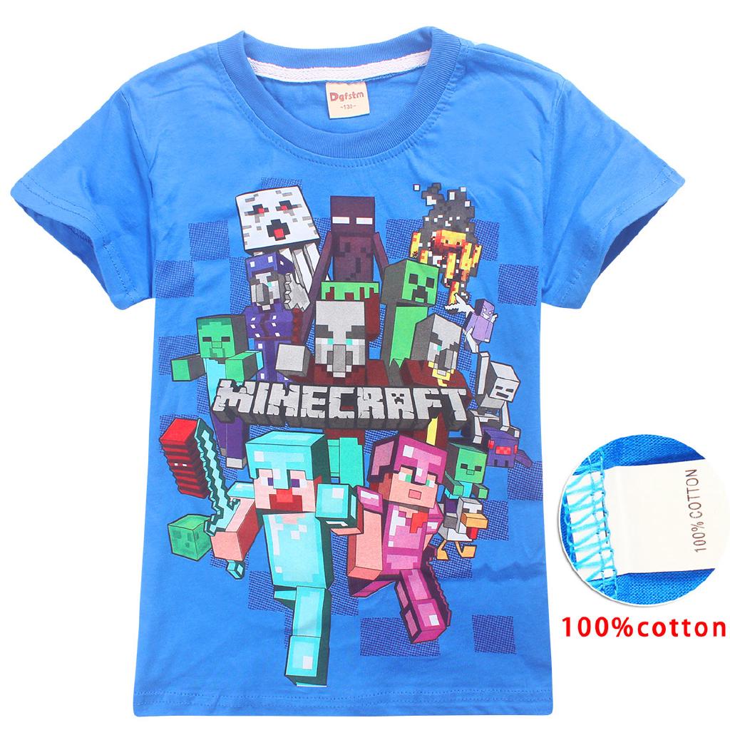 Roblox Kids T Shirts For Boys And Girls Tops Cartoon Tee Shirts Pure Cotton Shopee Philippines - roblox kids fun t shirt girls boys gamers children minecraft dantdm rob 106