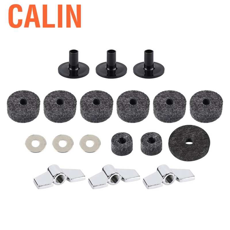 LoveinDIY Cymbal Washers Sleeves Wing Nuts 8Pcs Cymbal Stand Felt Percussion Accessory 