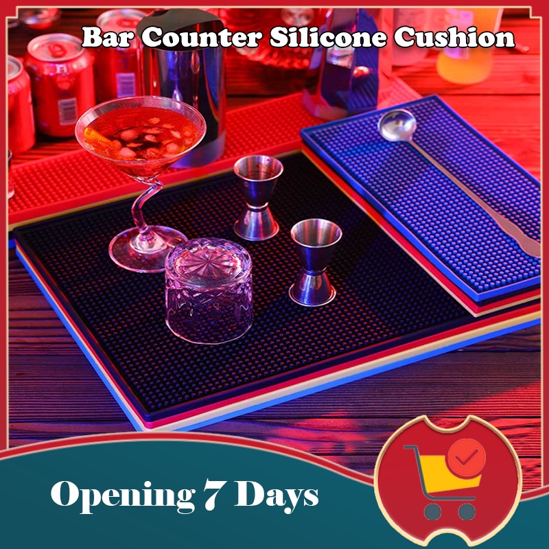 Bar Mat Rubber Bar Service Spill Mat Rubber Bar Mat Bar Runner Glass ...