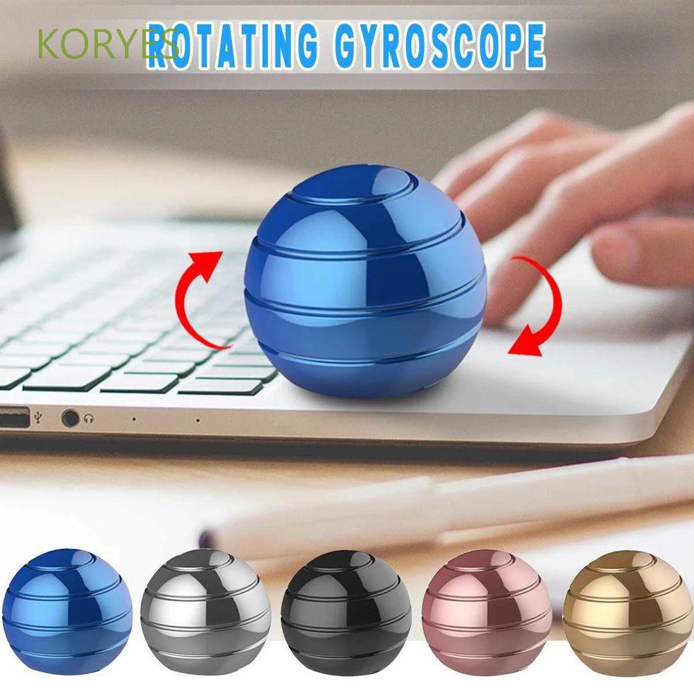 KORYES Desk Toys Fidget Spinner Ball Finger Toys Spherical Gyroscope