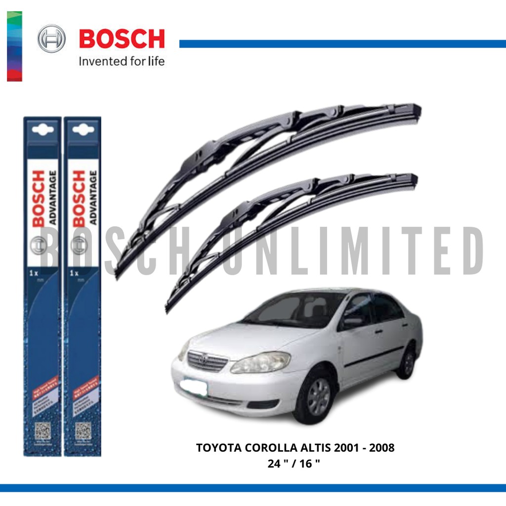 toyota corolla 2011 wiper blade size