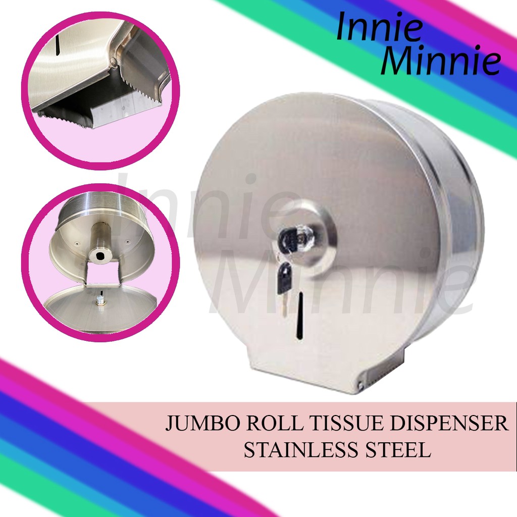 Jumbo Roll Tissue [JRT] Dispenser STAINLESS STEEL Shopee Philippines