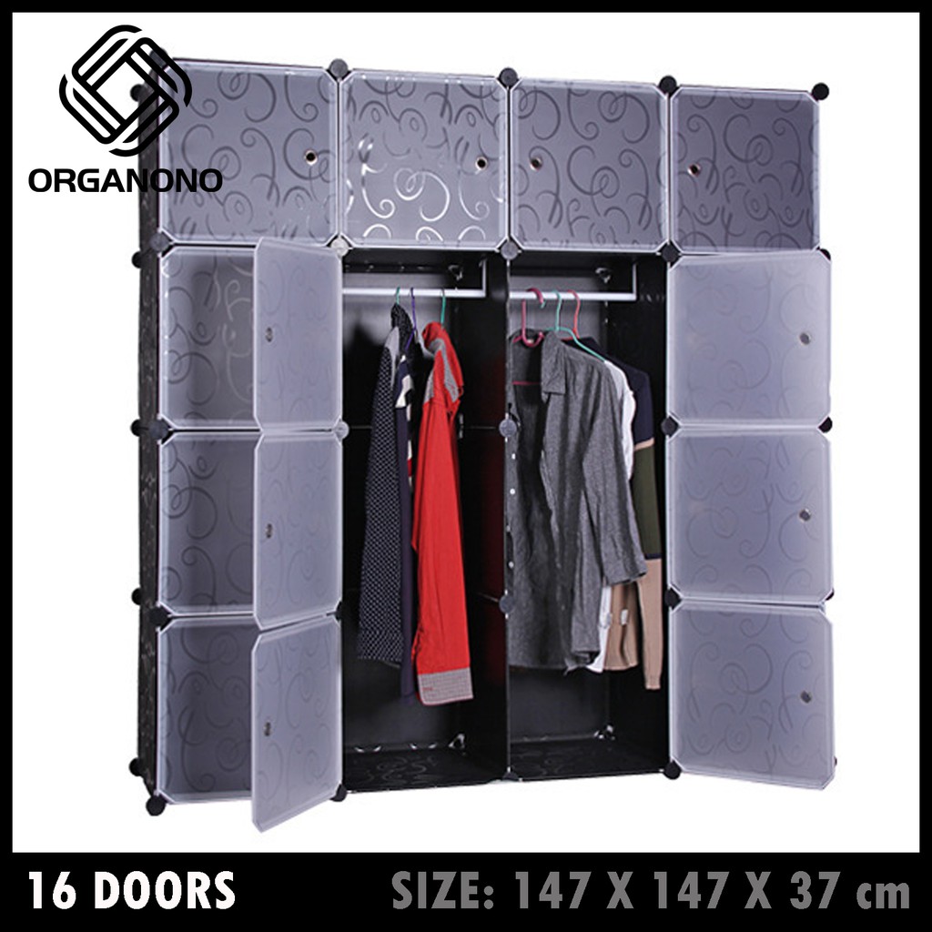 Organono Diy 16 Doors Cubes Diy Clothes Storage Dress Cabinet