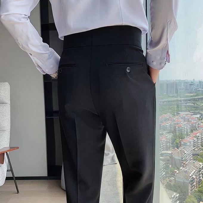 Korean Version Handsome Men's Casual Pants Solid Color Trousers Wear Comfortable Fabric Good【J1270】