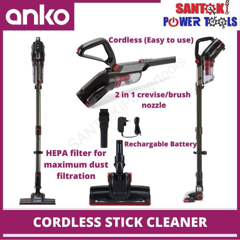 Cordless Stick Vacuum Rechargeable_25v_Anko_Australia Shopee Philippines