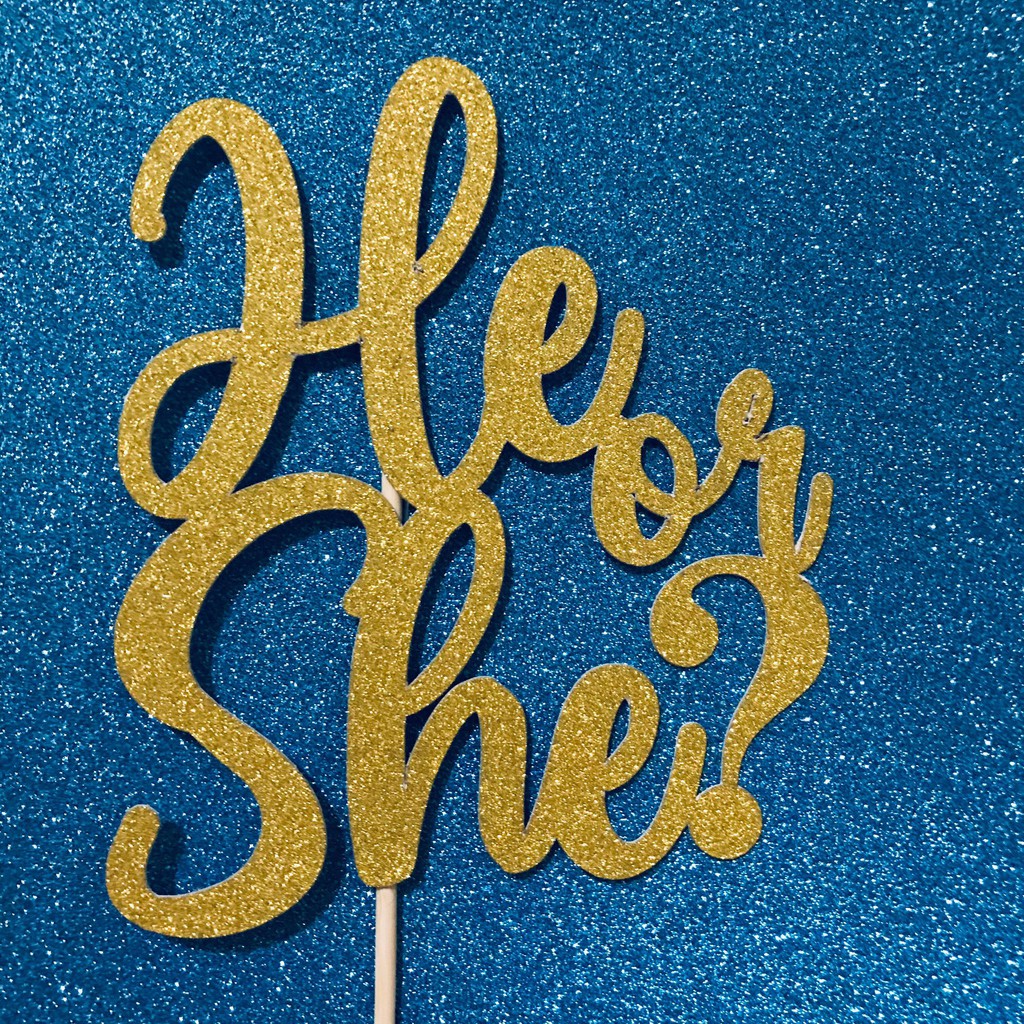 He Or She Cake Cake Topper Shopee Philippines