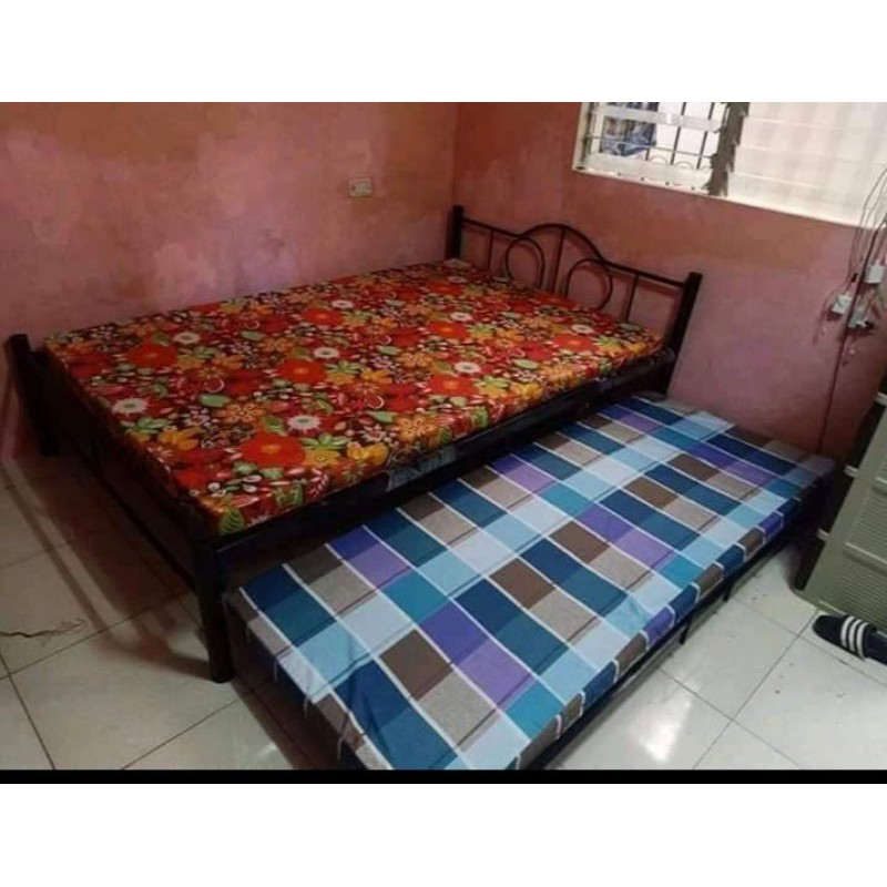 Queen Size Steel Bed With Pull Out, Queen Size Bed With Pull Out Bed