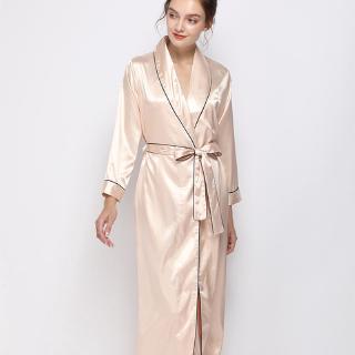 long satin robe