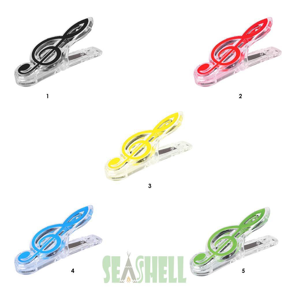 Sea  Plastic  Piano Sheet Spring Holder  Musical Note Letter Paper Clip