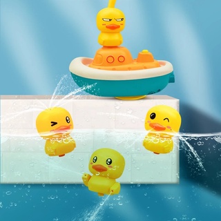 Children's Water Duck Toys Electric Rotating Water Spray Duckling Shower Baby Bathroom Bath Toys #5