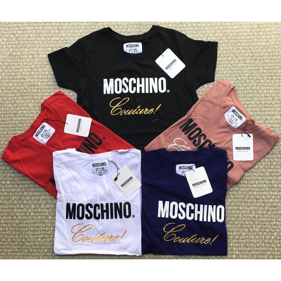 Women Tees Women Tshirt Moschino Overrun Shirt Chat The Availability Of The Size 1st Shopee Philippines