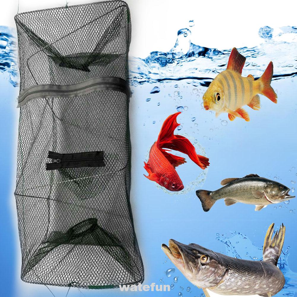 Fishing Bait Trap Cast Dip Net Cage Crab Fish Minnow Crawdad Shrimp Foldable S!