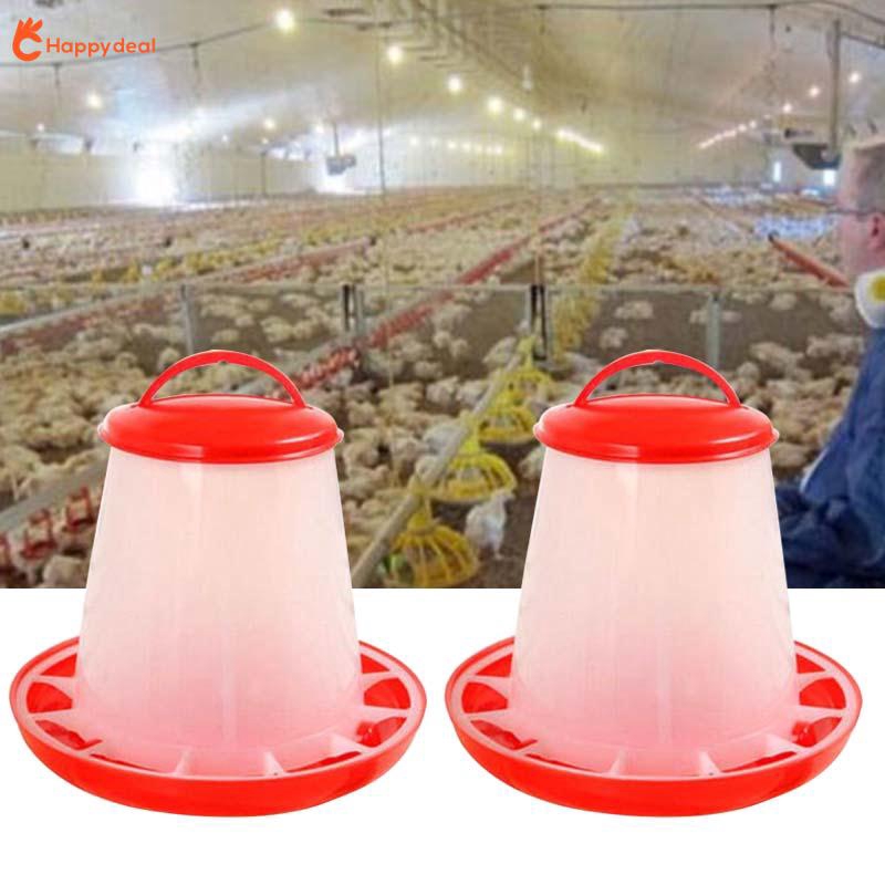 Auto Plastic Chicken Quail Poultry Hen Drinker Food Feeder Waterer