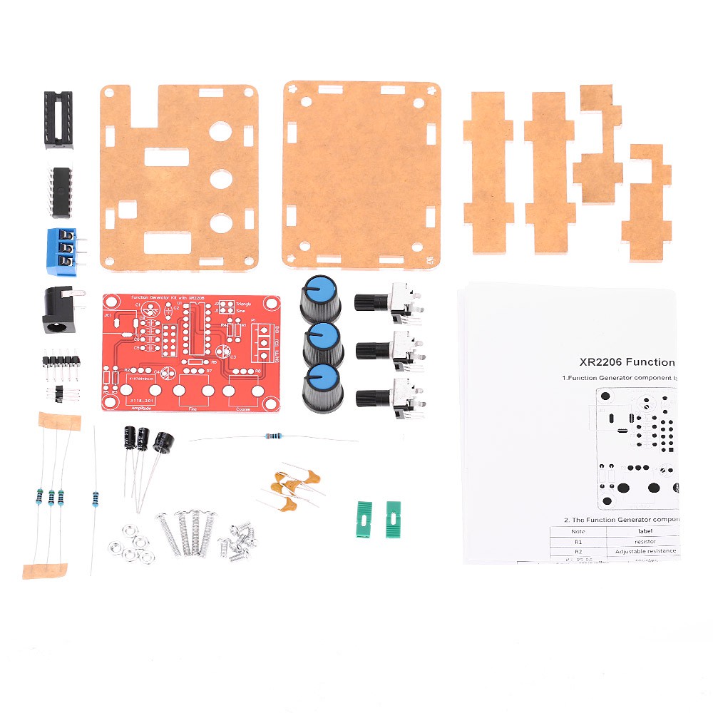 XR2206 High Precision Function Signal Generator DIY Kit Sine/Triangle/Square Output