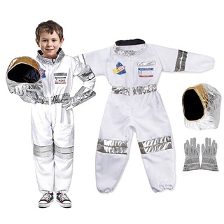 Childrens Party Game Astronaut Costume Role-playing Halloween Costume Carnival cosplay Full Dressing Ball kids Rocket Space suit