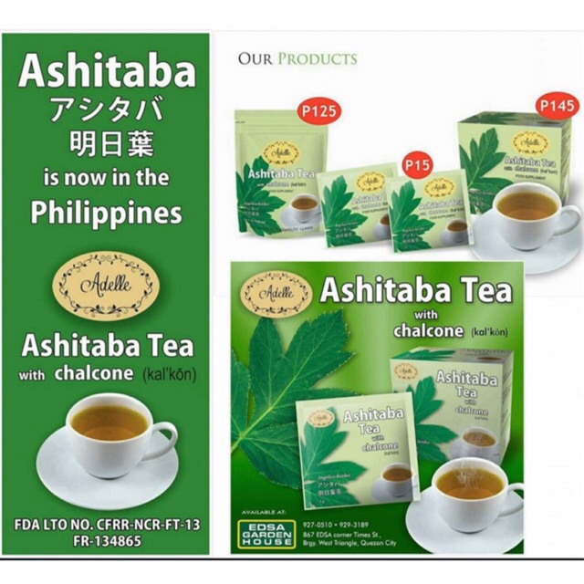 Adelle Ashitaba Tea With Chalcone 10 Teabags Shopee Philippines