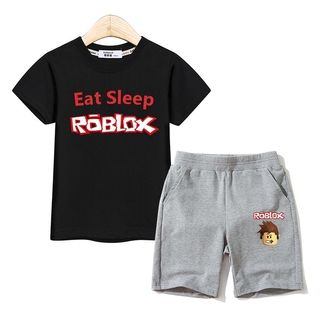 Kids Outfit Summer Costumes Boys Luminous Suitsa Roblox T Shirt Shorts Children Cotton Clothes 2pc Sets Shopee Philippines - boy roblox outfits