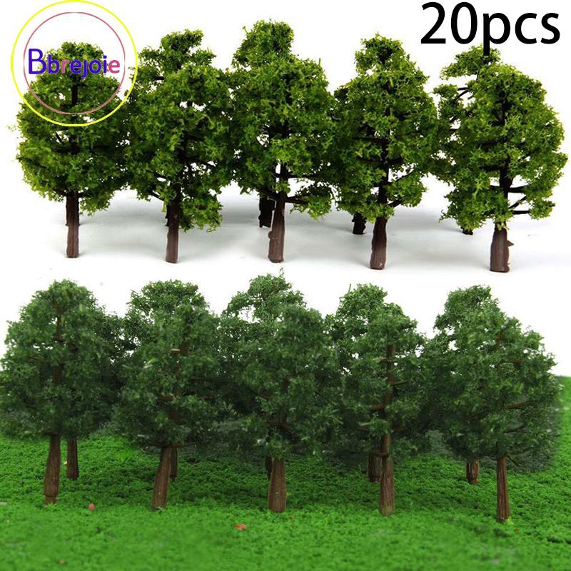 Set of 20 1:100 HO Scale Model Trees Park Street Forest Sand Table Landscape