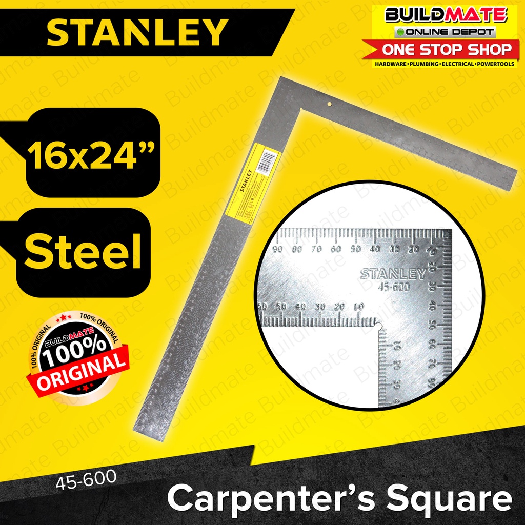 STANLEY TRI Carpenter Carpentry Square 16x24 45-600 SHT | Shopee ...