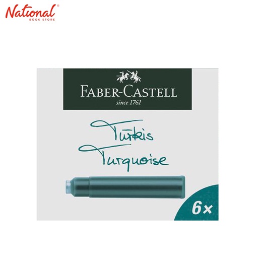 Faber Castell Fountain Pen Ink Cartridge 6S, Turquoise Shopee Philippines
