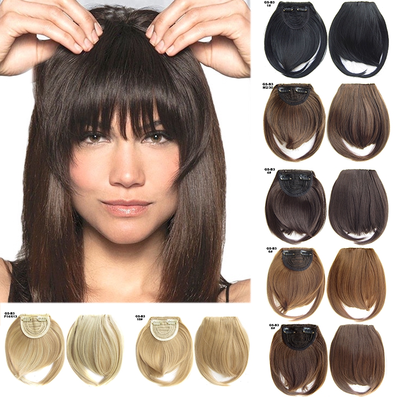 Korean Hair Air Bangs Clip On Hair Extension Natural Bang Wigs