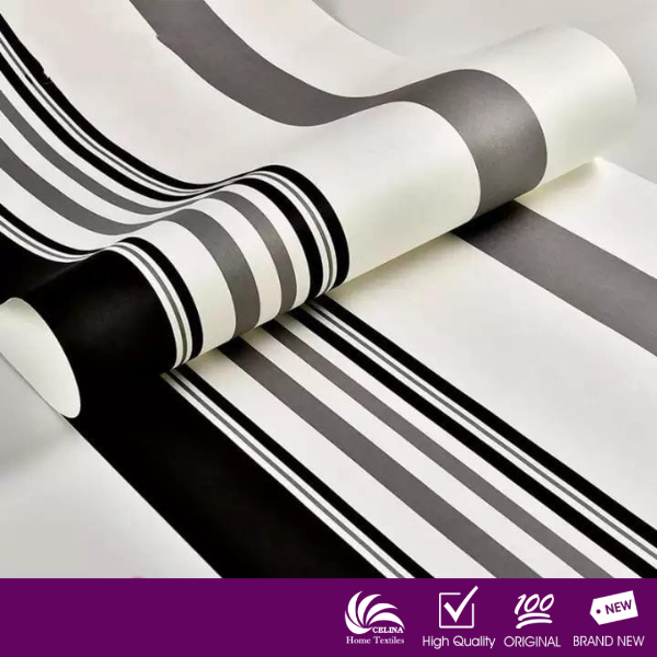 Celina Home Textile 10m 45cm Pvc Self Adhesive Black Stripe Design Wallpaper Home Decor Sticker Wp22 Shopee Philippines