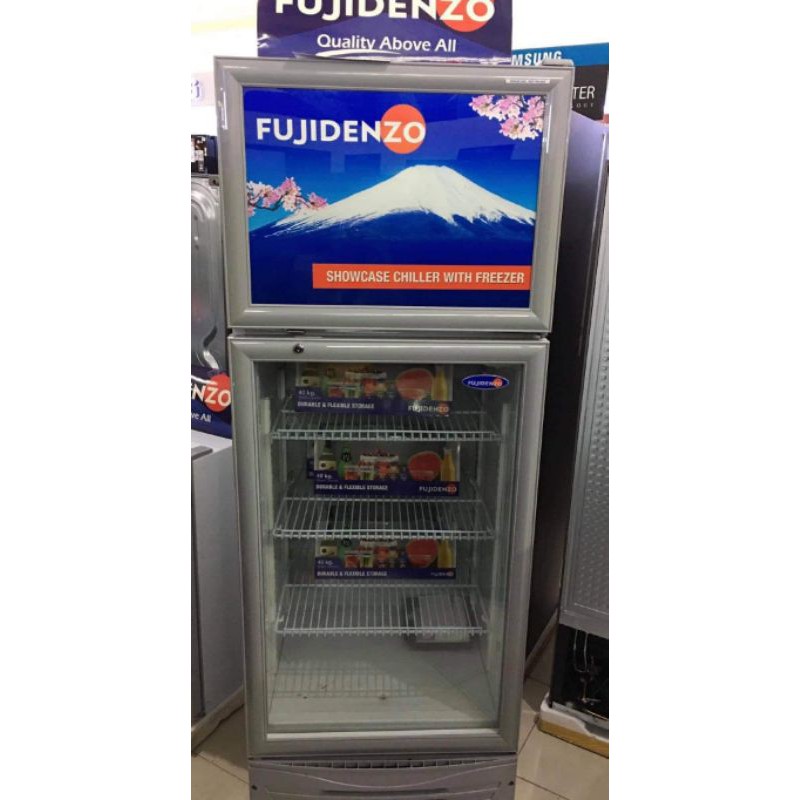 Fujidenzo Upright Chiller Showcase 10 With Freezer Top Suf 100 Gloria Bazar Ph 7191